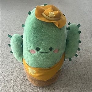Cute Cactus Plush with Hat and Scarf